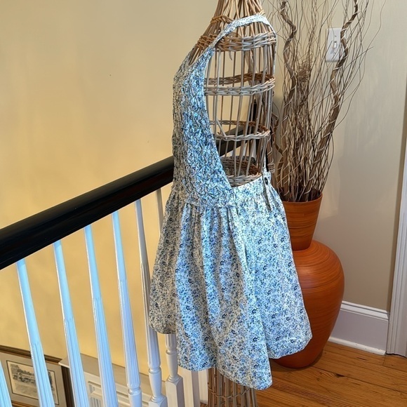 Free people NWT cream color with blue purple flowers 🌺 - Picture 4 of 10